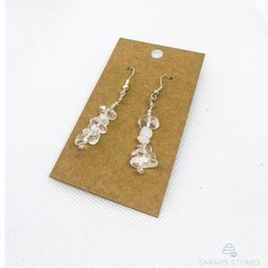 Clear Quartz handmade earrings